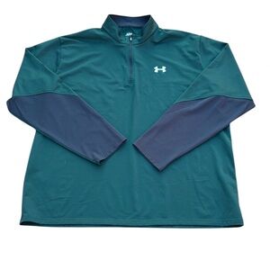 Under Armour Men’s XXl Green And Black Long Sleeve Pullover